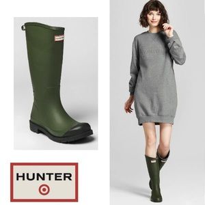 Hunter For Target Rain Boots Olive US Size Men 7 Women 9